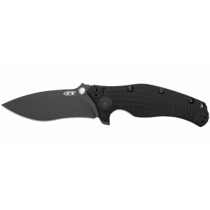 Zero Tolerance Matte Black Folding Knife w/ Black G10 Handle with Zero Tolerance Knife Pouch